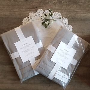 Grey pillow shams, nwot